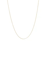 45cm (18") 1mm-1.5mm Width Solid Belcher Chain in 10kt Rose Gold