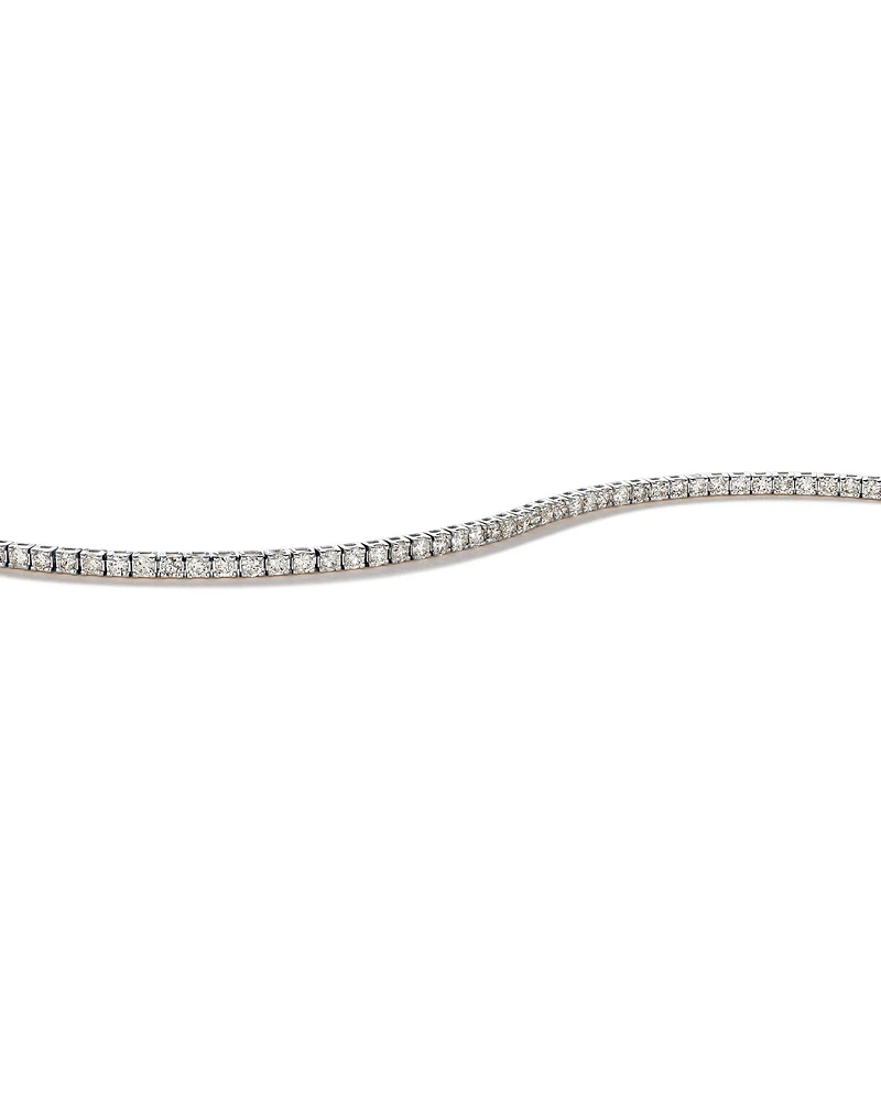 3.28 Carat TW Diamond Tennis Bracelet in 10kt White Gold