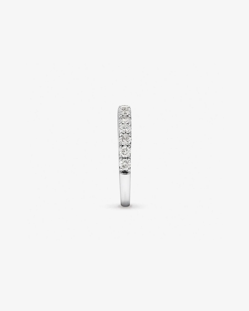 Alliance Evermore en or blanc 14 K avec diamants totalisant 0,75 ct