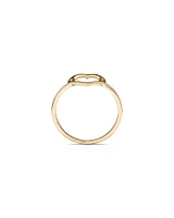 Open Heart Ring in 10kt Yellow Gold