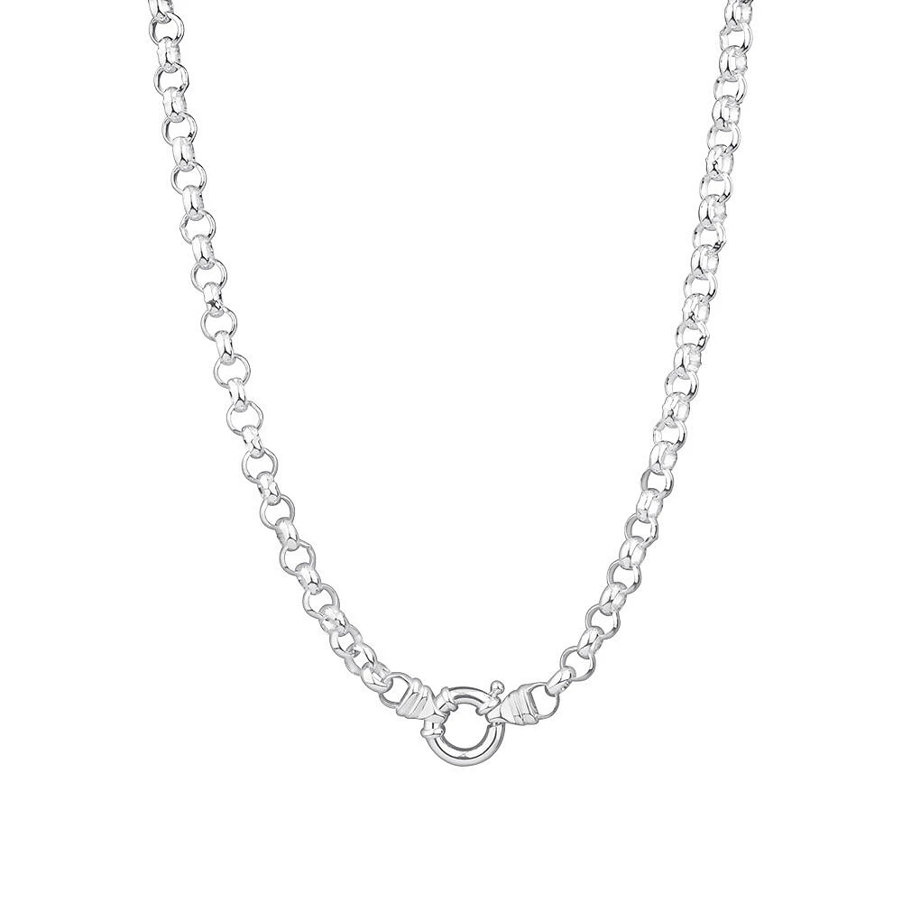 45cm (18") 6.5mm-7mm Width Belcher Chain in Sterling Silver