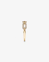 0.20 Carat TW Diamond Paperclip Ring in 10kt Yellow Gold