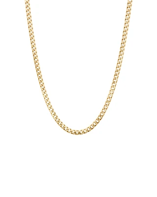 55cm (22") 4.5mm-5mm Width Solid Curb Chain in 10kt Yellow Gold