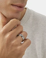 Men’s Ring in Grey Sapphire Tungsten