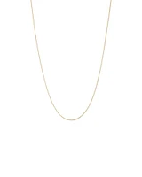 50cm (20") 0.66mm Width Box Chain in 10kt Yellow Gold