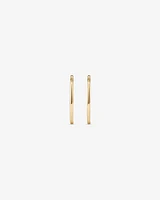 14mm Sleeper Earrings in 10kt Yellow Gold