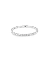 Tennis Bracelet with Cubic Zirconia in Sterling Silver