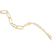 Diamond Cut Oval Twist Link Chain in 10kt Yellow Gold