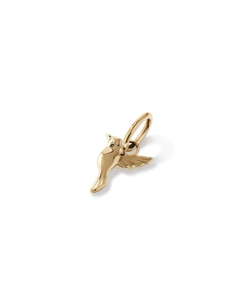 Hummingbird Pendant in 10kt Yellow Gold