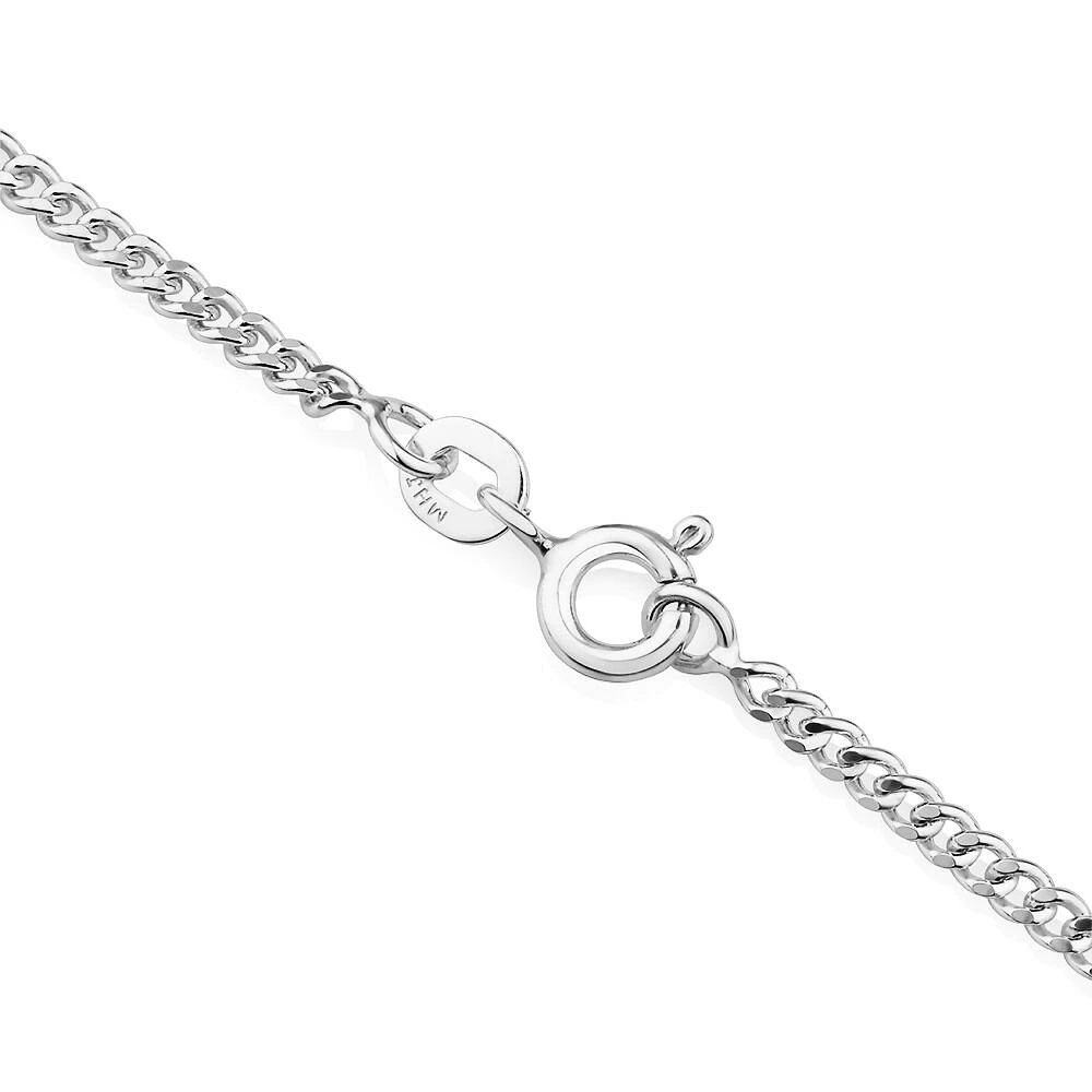 45cm (18") 2mm Width Curb Chain in Sterling Silver
