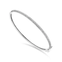 Pave Bangle with 0.50 Carat TW of Diamonds in 10kt White Gold