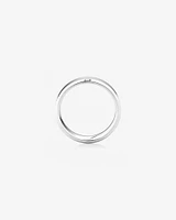 7mm Flat Bevelled Wedding Band in 10kt White Gold