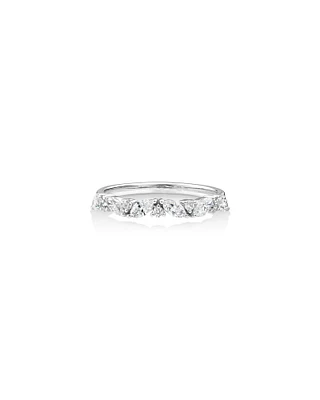 Wedding Ring with 0.56 Carat TW Diamonds in 14kt White Gold