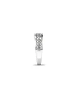 Men's Pave Ring with Carat TW of Diamonds in 10kt White Gold