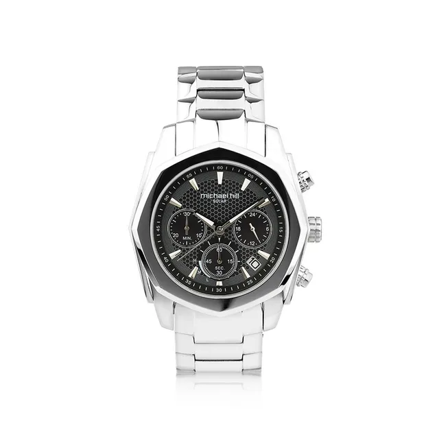 Peoples Men's Hugo Boss Gregor Chronograph Mesh Watch with Blue Dial  (Model: 1514052)|Peoples Jewellers | Willowbrook Shopping Centre