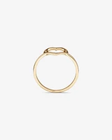 Open Heart Ring 10kt Yellow Gold