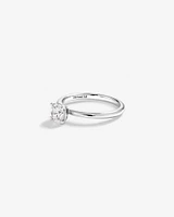 Carat TW Round Brilliant Diamond Solitaire Engagement Ring in 14kt White Gold