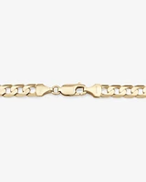 55cm (22") 6mm-6.5mm Width Curb Chain in 10kt Yellow Gold