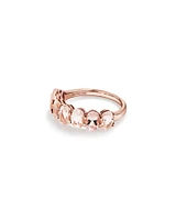 Morganite Half Eternity Ring in 10kt Rose Gold