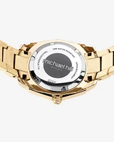 Women's Mother of Pearl Watch with 0.28 Carat TW of Diamonds in Gold Tone Stainless Steel