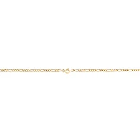 60cm (24") 2.5mm-3mm Width Hollow Figaro Chain in 10kt Yellow Gold