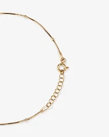 Snake & Bead Station Bracelet in 10kt Yellow Gold