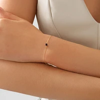 Bracelet with Sapphire in 10kt Yellow Gold