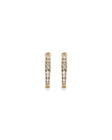 Huggie Earrings with 0.25 Carat TW of Diamonds in 10kt Rose Gold