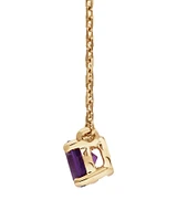 Necklace with Amethyst in 10kt Yellow Gold