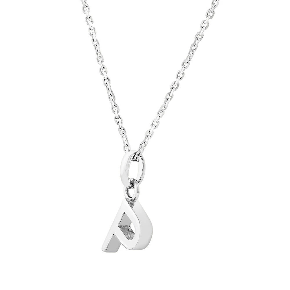"U" Initial Pendant in Sterling Silver