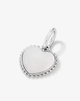 Mother of Pearl Love Heart Pendant in Sterling Silver