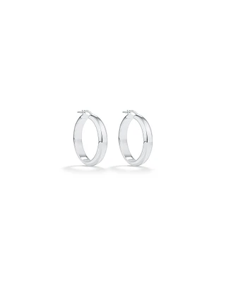 25mm Hoop Earrings in Sterling Silver