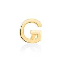 G Initial Single Stud Earring in 10kt Yellow Gold