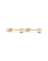 3mm Ball Stud Earrings in 10kt Rose Gold