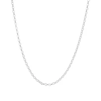 50cm (20") 3mm-3.5mm Width Belcher Chain in Sterling Silver