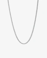 Cubic Zirconia Tennis Necklace in Sterling Silver