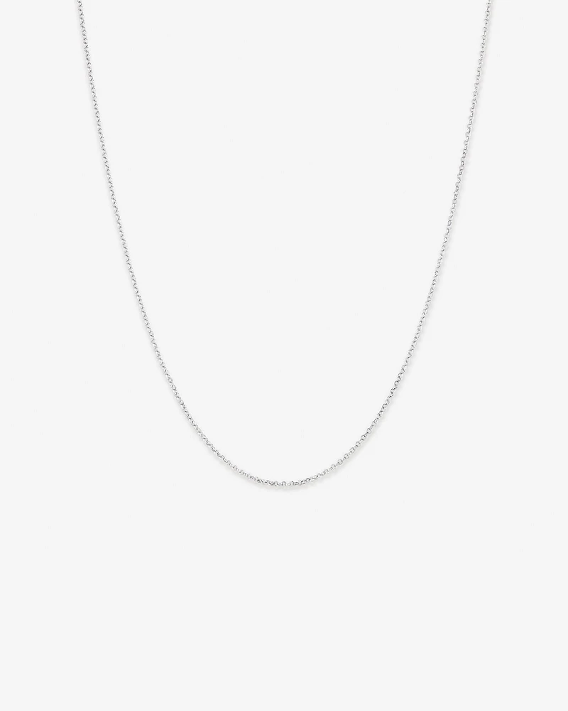 50cm (20") 1.8mm Width Belcher Chain Necklace in Sterling Silver