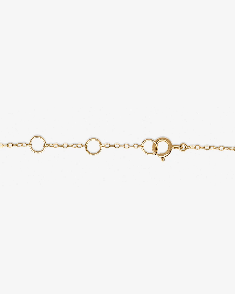 Station Bracelet with 0.10 Carat TW of Diamonds in 10kt Yellow Gold