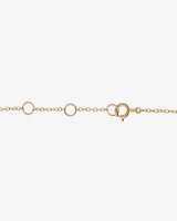 Station Bracelet with 0.10 Carat TW of Diamonds in 10kt Yellow Gold