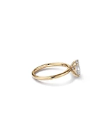 1.25 Carat TW Oval Laboratory-Grown Diamond Solitaire Engagement Ring in 14kt Yellow and White Gold