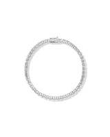 Tennis Bracelet with Cubic Zirconia in Sterling Silver