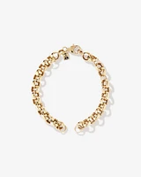 18cm (7") Large Belcher Open Pendant Bracelet in 10kt Yellow Gold