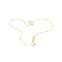 19cm (7.5") C Initial Bracelet in 10kt Yellow Gold
