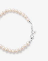 Cultured Freshwater Pearl Bracelet in Sterling Silver