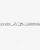 55cm (22") 4.3mm Width Curb Chain in Sterling Silver