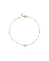 Bracelet with Citrine in 10kt Yellow Gold