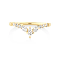 Wedding Ring with .38TW of Diamonds in 14k Yellow Gold