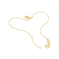 19cm (7.5") C Initial Bracelet in 10kt Yellow Gold