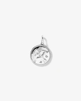 Diamond Accent Taurus Zodiac Pendant in Sterling Silver