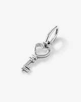 Bow Key Pendant in Sterling Silver